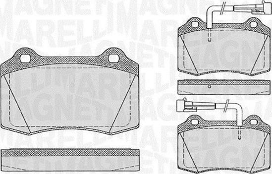 Magneti Marelli 363916060107 - Kit de plaquettes de frein, frein à disque cwaw.fr