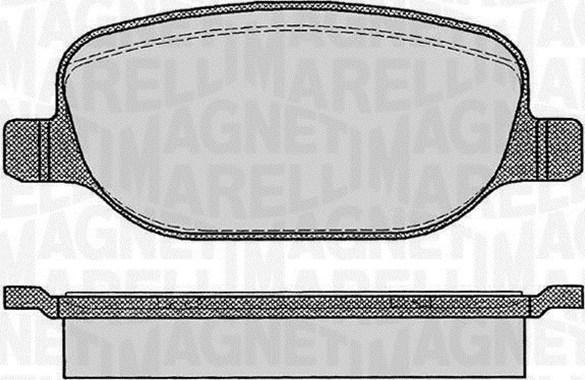 Magneti Marelli 363916060114 - Kit de plaquettes de frein, frein à disque cwaw.fr