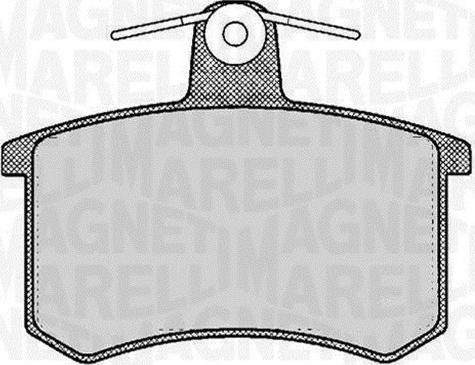 Magneti Marelli 363916060116 - Kit de plaquettes de frein, frein à disque cwaw.fr