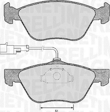 Magneti Marelli 363916060118 - Kit de plaquettes de frein, frein à disque cwaw.fr