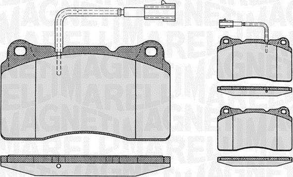 Magneti Marelli 363916060113 - Kit de plaquettes de frein, frein à disque cwaw.fr