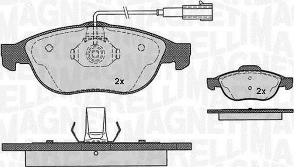 Magneti Marelli 363916060112 - Kit de plaquettes de frein, frein à disque cwaw.fr