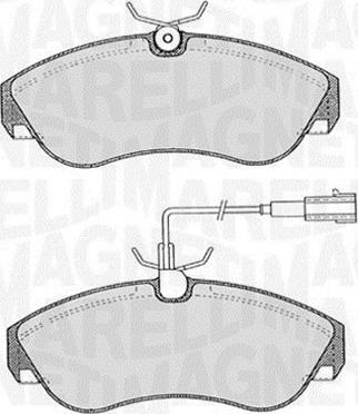 Magneti Marelli 363916060185 - Kit de plaquettes de frein, frein à disque cwaw.fr