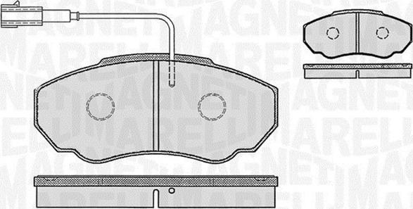 Magneti Marelli 363916060186 - Kit de plaquettes de frein, frein à disque cwaw.fr