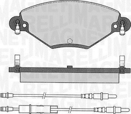 Magneti Marelli 363916060181 - Kit de plaquettes de frein, frein à disque cwaw.fr