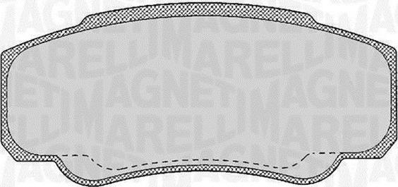 Magneti Marelli 363916060188 - Kit de plaquettes de frein, frein à disque cwaw.fr