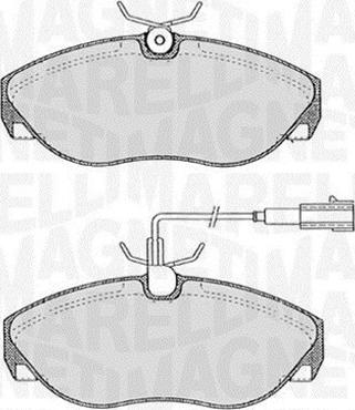 Magneti Marelli 363916060183 - Kit de plaquettes de frein, frein à disque cwaw.fr