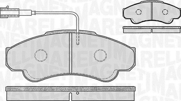 Magneti Marelli 363916060187 - Kit de plaquettes de frein, frein à disque cwaw.fr