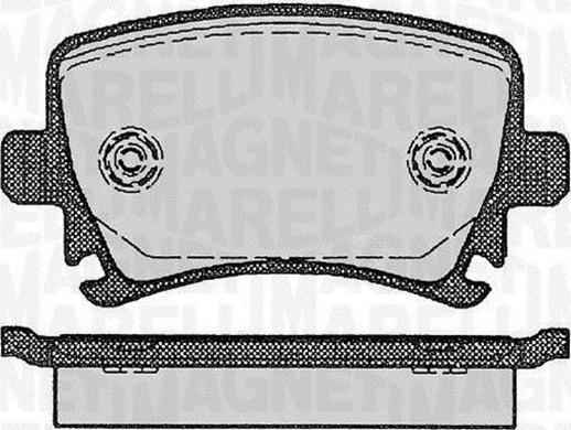 Magneti Marelli 363916060133 - Kit de plaquettes de frein, frein à disque cwaw.fr