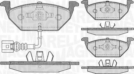 Magneti Marelli 363916060132 - Kit de plaquettes de frein, frein à disque cwaw.fr