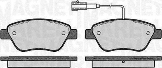 Magneti Marelli 363916060126 - Kit de plaquettes de frein, frein à disque cwaw.fr