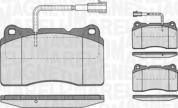 Magneti Marelli 363916060121 - Kit de plaquettes de frein, frein à disque cwaw.fr