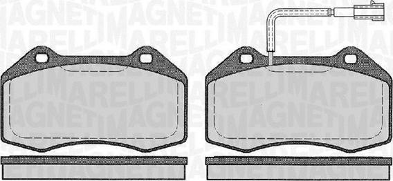 Magneti Marelli 363916060127 - Kit de plaquettes de frein, frein à disque cwaw.fr