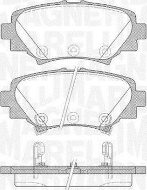 Magneti Marelli 363916060809 - Kit de plaquettes de frein, frein à disque cwaw.fr