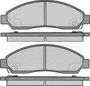 Magneti Marelli 363916060802 - Kit de plaquettes de frein, frein à disque cwaw.fr