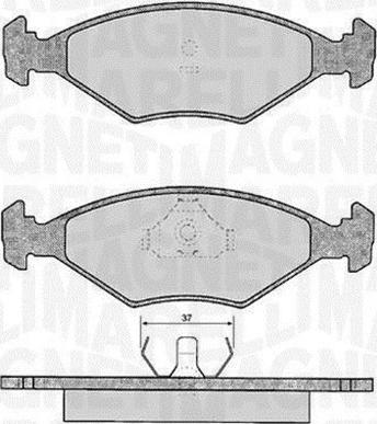 Magneti Marelli 363916060807 - Kit de plaquettes de frein, frein à disque cwaw.fr