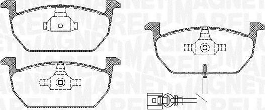 Magneti Marelli 363916060819 - Kit de plaquettes de frein, frein à disque cwaw.fr