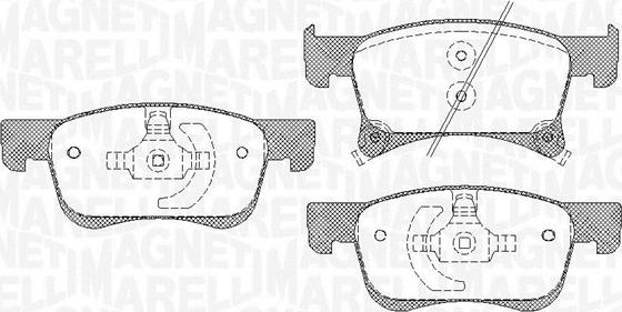 Magneti Marelli 363916060814 - Kit de plaquettes de frein, frein à disque cwaw.fr