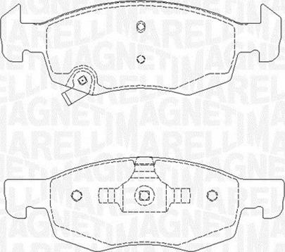 Magneti Marelli 363916060813 - Kit de plaquettes de frein, frein à disque cwaw.fr