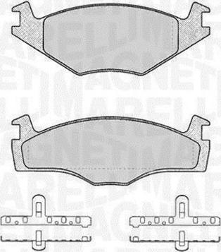 Magneti Marelli 363916060394 - Kit de plaquettes de frein, frein à disque cwaw.fr