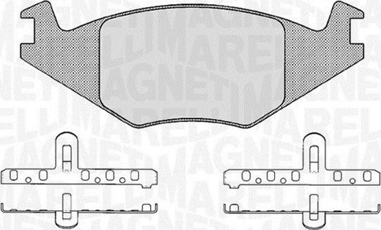 Magneti Marelli 363916060395 - Kit de plaquettes de frein, frein à disque cwaw.fr