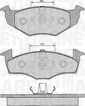 Magneti Marelli 363916060390 - Kit de plaquettes de frein, frein à disque cwaw.fr