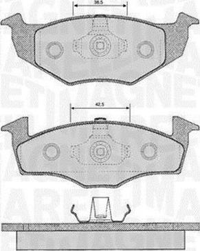 Magneti Marelli 363916060391 - Kit de plaquettes de frein, frein à disque cwaw.fr