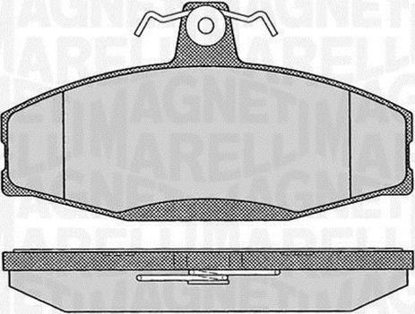 Magneti Marelli 363916060397 - Kit de plaquettes de frein, frein à disque cwaw.fr