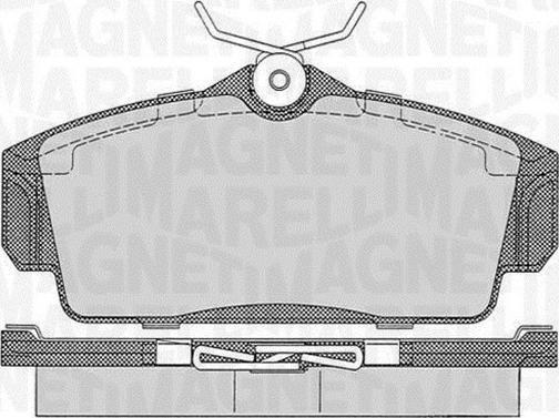 Magneti Marelli 363916060344 - Kit de plaquettes de frein, frein à disque cwaw.fr