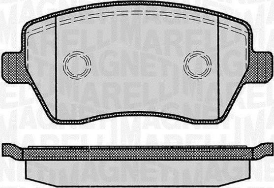 Magneti Marelli 363916060347 - Kit de plaquettes de frein, frein à disque cwaw.fr