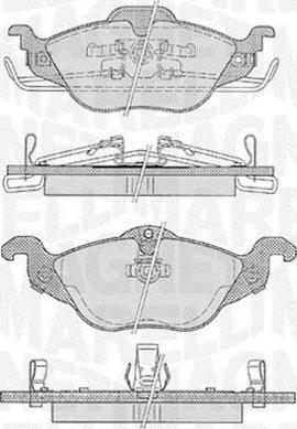 Magneti Marelli 363916060355 - Kit de plaquettes de frein, frein à disque cwaw.fr