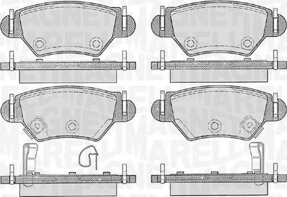 Magneti Marelli 363916060357 - Kit de plaquettes de frein, frein à disque cwaw.fr