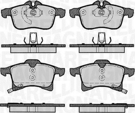 Magneti Marelli 363916060364 - Kit de plaquettes de frein, frein à disque cwaw.fr