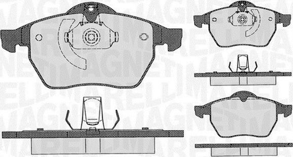 Magneti Marelli 363916060360 - Kit de plaquettes de frein, frein à disque cwaw.fr