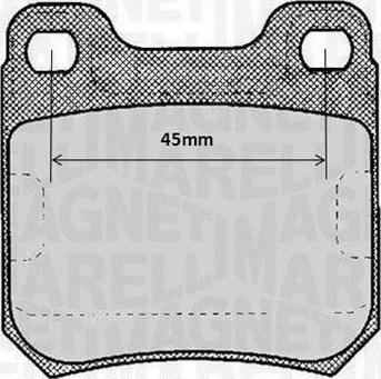 Magneti Marelli 363916060368 - Kit de plaquettes de frein, frein à disque cwaw.fr