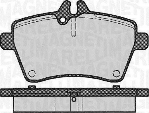 Magneti Marelli 363916060309 - Kit de plaquettes de frein, frein à disque cwaw.fr