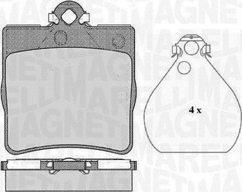 Magneti Marelli 363916060311 - Kit de plaquettes de frein, frein à disque cwaw.fr