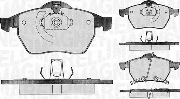 Magneti Marelli 363916060386 - Kit de plaquettes de frein, frein à disque cwaw.fr