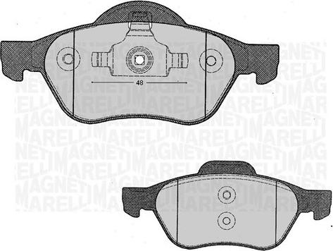 Magneti Marelli 363916060381 - Kit de plaquettes de frein, frein à disque cwaw.fr