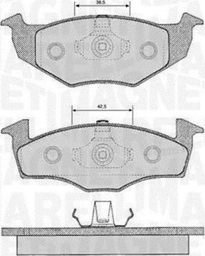 Magneti Marelli 363916060388 - Kit de plaquettes de frein, frein à disque cwaw.fr