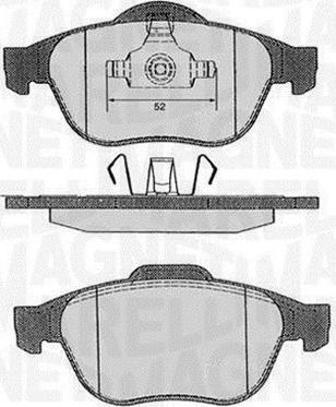 Magneti Marelli 363916060383 - Kit de plaquettes de frein, frein à disque cwaw.fr