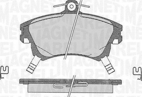 Magneti Marelli 363916060335 - Kit de plaquettes de frein, frein à disque cwaw.fr