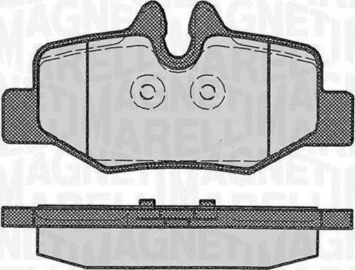 Magneti Marelli 363916060330 - Kit de plaquettes de frein, frein à disque cwaw.fr