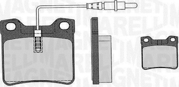 Magneti Marelli 363916060326 - Kit de plaquettes de frein, frein à disque cwaw.fr