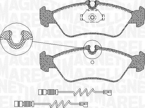 Magneti Marelli 363916060323 - Kit de plaquettes de frein, frein à disque cwaw.fr