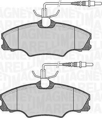 Magneti Marelli 363916060374 - Kit de plaquettes de frein, frein à disque cwaw.fr