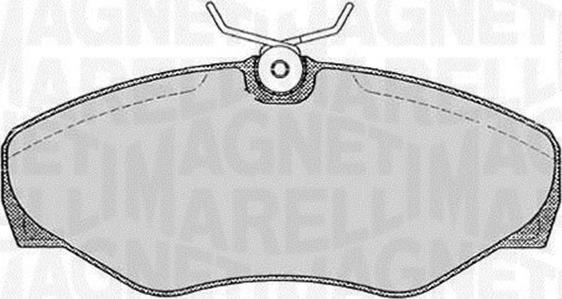 Magneti Marelli 363916060371 - Kit de plaquettes de frein, frein à disque cwaw.fr