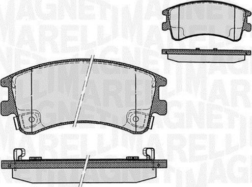 Magneti Marelli 363916060295 - Kit de plaquettes de frein, frein à disque cwaw.fr