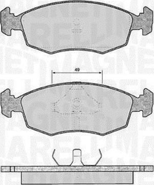 Magneti Marelli 363916060249 - Kit de plaquettes de frein, frein à disque cwaw.fr