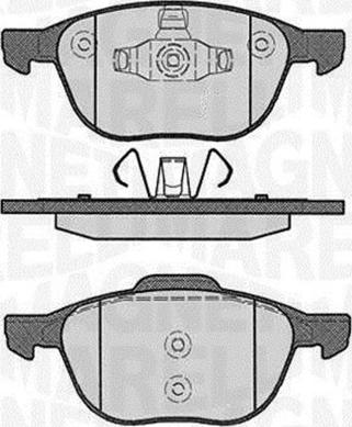 Magneti Marelli 363916060244 - Kit de plaquettes de frein, frein à disque cwaw.fr